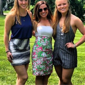 Lily Pulitzer strapless embroidered Dress